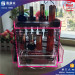 Acrylic counter makeup display rotating acrylic lipstick display rack