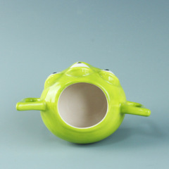 Handmade ceramic 3 d alien mug