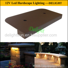 Superbright led hardscape light for landscape lighting LED Dekor lighting for corner light 12V post led Column Lighting