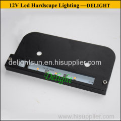 hardscape tread and riser light 12V led rail stone cap light led brick and stone hardscape lights led under step light