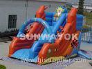 Giant Commercial Double Lane Inflatable Slide With waterproof 0.55 mm PVC