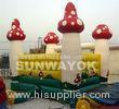 Small Cute Mushroom Inflatable Jumping Bouncer With waterproof 0.55 mm PVC