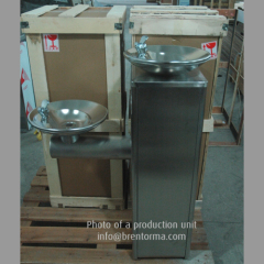 Floor-Mount Bi-level Stailess Steel Drinking Water Fountain