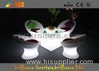 Wireless Remote Control LED Coffee Tables / bar table with glass top