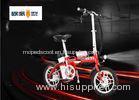 Long Range Folding Electric Bicycle 200W Folding E Bike With Aluminum Handlebars