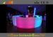 Impact-Proof Curved LED Bar Tables With Remote Control Battery