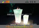 Polyethylene Cafe Table Bar LED Lighting Furniture&Led Cocktail Table