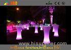 Polyethylene LED Lighting Furniture / LED Cocktail table for party & exhibition