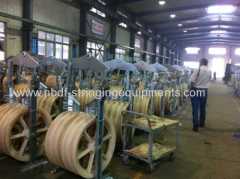 Five Sheaves Helicopter Stringing Blocks for 400KV transmission lines