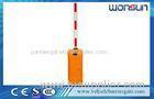 Orange Intelligent Automatic Road Boom Barrier Gate With Limit Switch