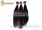 Natural Black Peruvian Human Hair Bundles For Hairdressing Salon