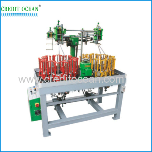 Flat rope braiding machine