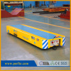 Low bed steel platform rail transfer trolley