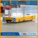 Low bed steel platform rail transfer trolley