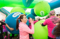 Big balls inflatable obstacle course challenge
