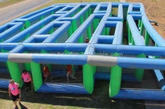 Inflatable obstacle course maze