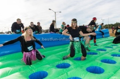 Inflatable sport games mattress run