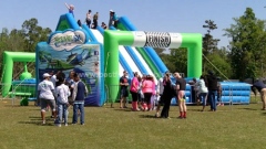 Insane 5K Inflatable Obstacle Course Finish Line