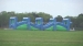 Adults Wrecking Ball in Large Inflatable Obstacle Course