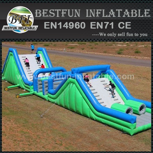 Outdoor jumper team adult inflatable obstacle course