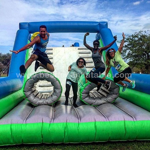 Outdoor jumper team adult inflatable obstacle course