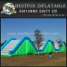 Inflatable sport games humps with slide for adult