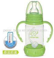 120ml standard straight glassfeeding bottle (discoloring silicone case)