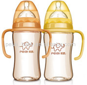 240ml PPSU wide-neck dual color feeding bottle