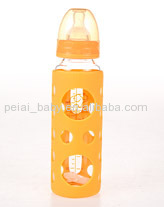 240ml Standard straight glass protective feeding bottle