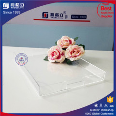 China supplier acrylic makeup organizer clear box cosmetic cases& acrylic shower tray /clear acrylic tray