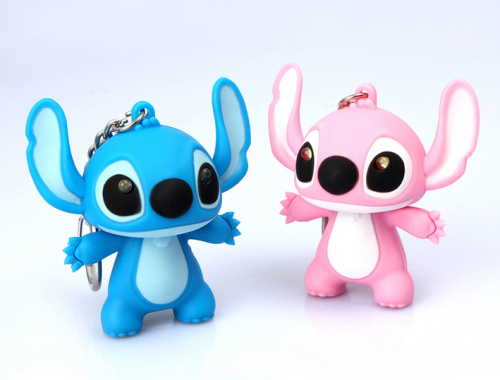 LED Stitch Sound Keychain