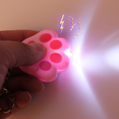 LED Lovely Cat's Paw Sound Keychain