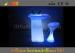 Glowing PE LED Cocktail Table Remote Control In GRB / Blue Lighting