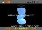 Club Led Lighting Furniture Flower Pot / Led Planter With 8 Hours Charging Time