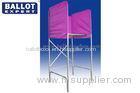 OEM Metal Holder Cardboard Voting Booth Square Different Colors