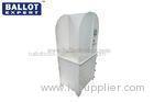 Election Polycarbonate Cardboard Voting Booth Lightweight White