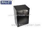 Confidential Metal Locking Ballot Box Iron With Key Rectangle