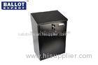 Confidential Metal Locking Ballot Box Iron With Key Rectangle