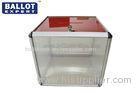 Transparent Acrylic Ballot Box Floor With Lock For Election Campaign
