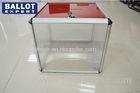 Waterproof Acrylic Donation Box With Lock For Charity Recyclable