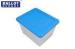 Small Customized Plastic Storage Boxes With Bule Cover Water Proof
