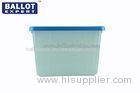 Full Polypropylene Flat Storage Boxes Plastic With Removable Lid