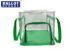 Transparent Zipper Bag Collapsible Ballot Box Green Side Recycled