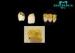 Ultra-hard Yellow Gold PFM Dental Crown High Intensity safe and health