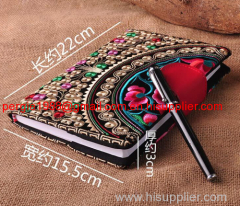 china national embroidered note book individuality