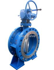 Flange butterfly valve gear box butterfly valve DN600 PN40