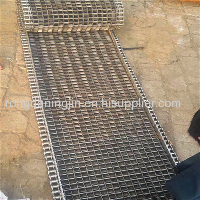 Honeycomb metal conveyor belt