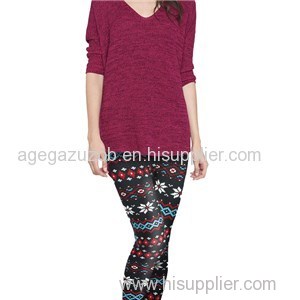 Snowflake Ankle Length Leggings