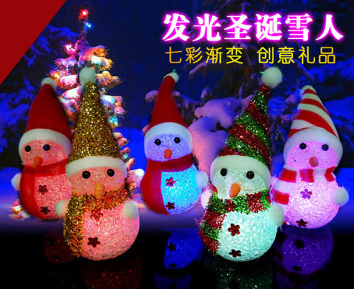 Christmas Snowman Night Light