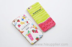 New Arrival Ultrathin Soft TPU Case for iphone 5 5s SE 6 6s 6plus Flowers Daisy Plants Fruit Cactus pattern Phone Case C